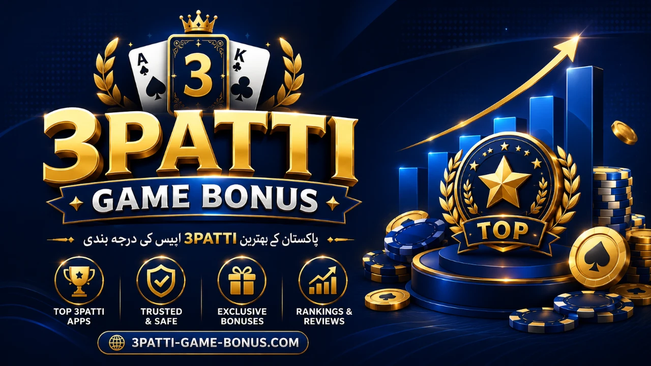 3Patti Game Bonus hero banner with Teen Patti and rummy bonus messaging